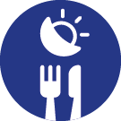 Repas du midi<br/> et du soir